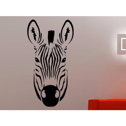 Zebra Wall Decal African Animal Sticker Horse Decorations Home Living Room Bedroom Decor Vinyl Wall Art Stickers A796