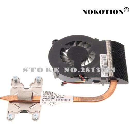 Nokotion 649952-001 DA0R24MB6F0 DA0R24MB6G0 For Pavilion G4-1000 G6-1000 heatsink cooling with fan