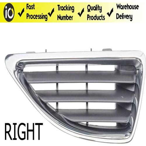 FOR RENAULT MEGANE 1 I 1998-2003 FRONT BUMPER UPPER CENTER GRILLE NICKEL PLATED PAIR SET HIGH QUALITY OEM 77700428963 7700428964