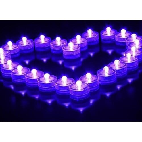 Submersible candle Underwater Flameless LED Tealight Waterproof electronic candles lights Wedding Birthday Party Xmas Decoration