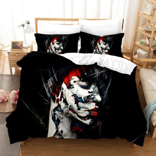 Sexy Elegant Woman Luxury Bedding Set 3D Printed Lady Duvet Cover for Adults 150 Bed Set Single King Size Watercolour Bed Linens