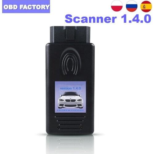 For BMW Scanner 1.4.0 FTDI FT232RL Chip For BMW V1.4.0 Unlocked OBD2 Scanner Car Diagnostic Auto Tool Perform IKE / LCM / EWS