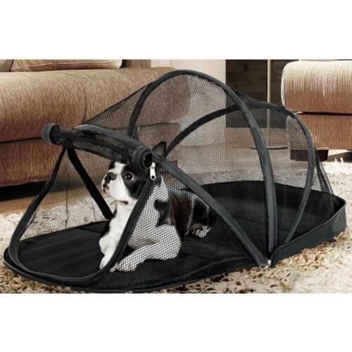 Folding Dog Cage Portable Pet Dome Polyester Outdoors Folding Dog Cage Fence Pet House Tent Dome for Small Cats and Dogs
