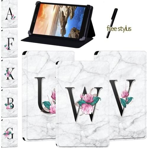 Folding Tablet Case for Lenovo Tab A7-30 (A3300/A3500) 7.0"/Tab A8-50 A5500 8.0"/Tab S8 - 50 8.0- Letter Series Protective Case