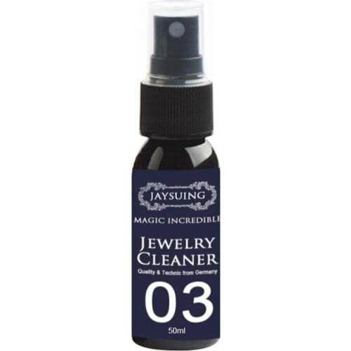 30ml 50ml Concentrate Jewelry Cleaner Anti-Tarnish Quick Jewellery Cleaning Spray for Watch Diamond Silver Gold Jewelry