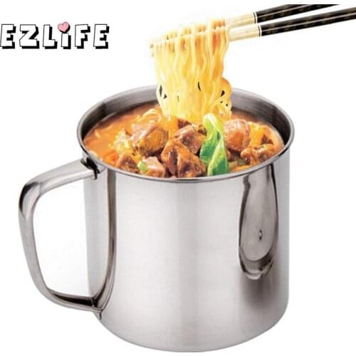 300ml Capacity Stainless Steel Cup With A Cup Cover Brand New Silver Color Childrens Drinking Cups With Lid