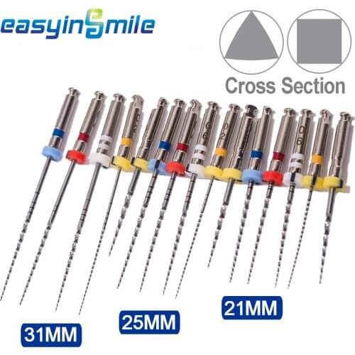EASYINSMILE Dental Endodontic Rotary File X3 NITI Engine Files 21/25/31MM Never Break Series For Endo Motor 5Files/pack
