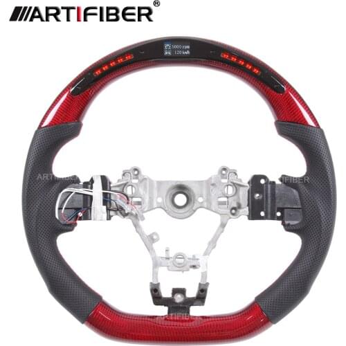 100% Real Carbon Fiber LED Steering Wheel for Subaru STI