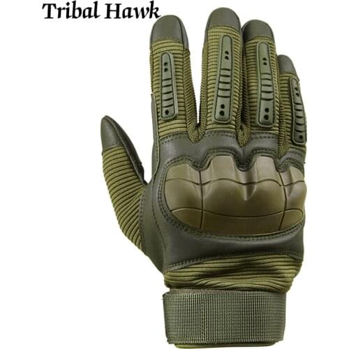Tactical Gloves Military Touch Screen Airsoft Shooting Gloves Army Combat Hard Knuckle Camo PU Leather Full Finger Gloves Men