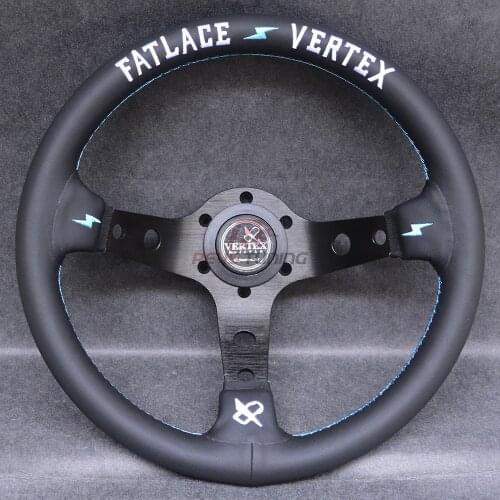 Universal 325mm 13'' Embroidery Logo JDM Style Vertex Car Racing Sport Steering Wheel