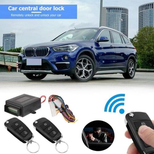 VODOOL Auto Car Remote Central Locking Burglar Alarm with Remote Control Door Power Lock Locking Vehicle Keyless Entry System