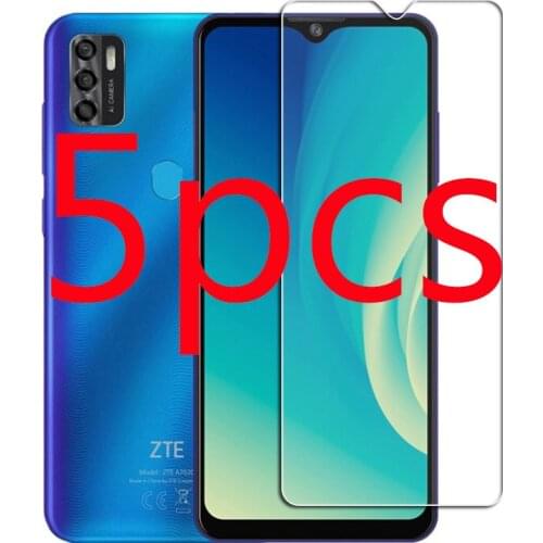 5PCS Tempered Glass For ZTE Blade 20 5G V2020 Smart V2021 L8 L210 4G A3 A5 A7 2019 A7S V10 Vita Protective Screen Protector Film