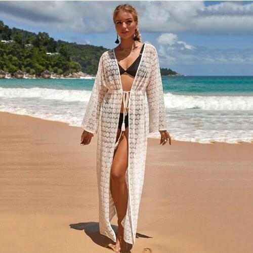 Womens Swimsuits Pareo Beach Dress Tunic Saida De Praia Feminino 2021 Swimwear Sun Plus Size Tunics Wear Bikini Playa Mujer
