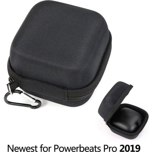 EVA Hard Headphone Case Portable Storage Bag Mini Zippered Travel Carrying Case Square Headset Box For Beats Powerbeats Pro HOT
