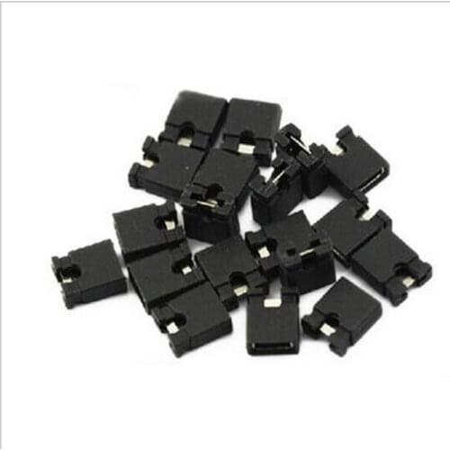100PCS 2.54mm Standard Circuit Board Jumper Cap Shunts Short Circuit Cap Computer Jumpers Shunt Cap