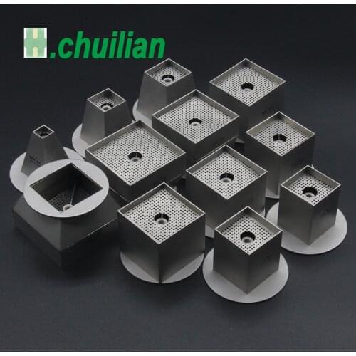 12pcs/lot BGA Hot Air Nozzle Upper part bottom wind Tsui nozzle For Honton ZM SCOTLE ACHI DINHUA Rework station