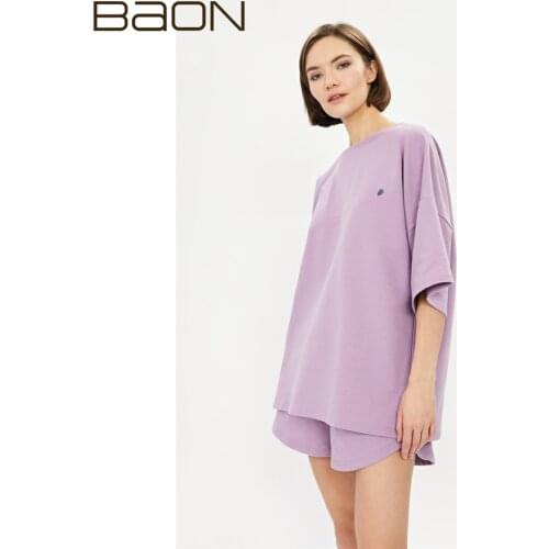 Женские трикотажные футболки BAON China At AliExpress