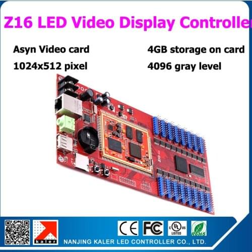 Free shipping Ready to ship 5pcs Kaler Z16 led display control card full color asynchronous video card for indoor outdoor panel