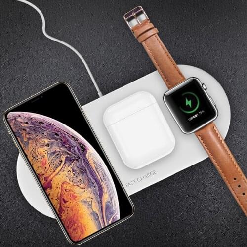 Wireless Charger Pad,3 in 1 Qi Wireless Charger Holder for I Watch iPhone Airpods,Wireless Charger for IphoneX 8/8Plus/ Samsung
