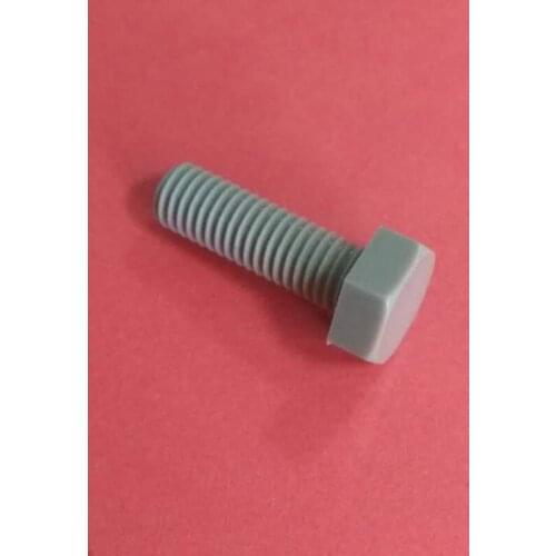 High Quantity 10PCS M8 M10 PEEK Polyetheretherketone Plastic HEXAGON SET SCREWS Outside Hex Bolt