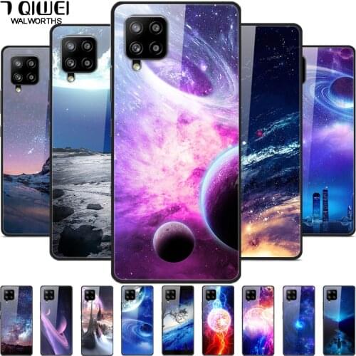Tempered Glass Case for Samsung Galaxy A12 Cover Shockproof Hard Cases for Samsung M12 M32 A22 5G Case Funda Luxury M 32 Coque