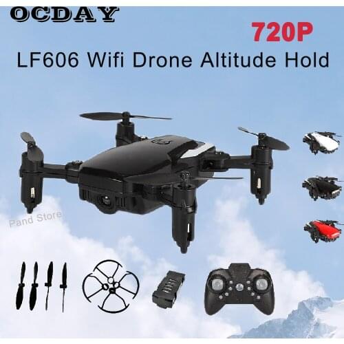 480P 720P 2.4G WiFi FPV Quadcopter Foldable RC Drones HD aerial photography Altitude Hold Mini Drone LED night flight Lighting