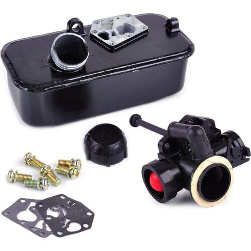 LETAOSK Mower Fuel Gas Tank Carburetor Assembly fit for Briggs & Stratton Replaces Engines Part 494406 498809A 498809
