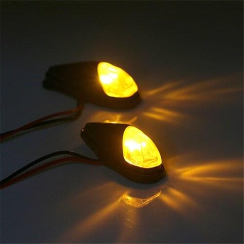 12V 5W Motorcycle LED Turn Signal Indicator Light Amber Lamp Plastic Bike Lamp Lights 1 Pair