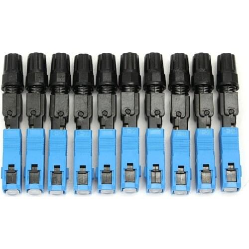 Jyttek 10pcs SC Fiber Optic Quick Fast Connector Adapter UPC FTTH SC Single Mode