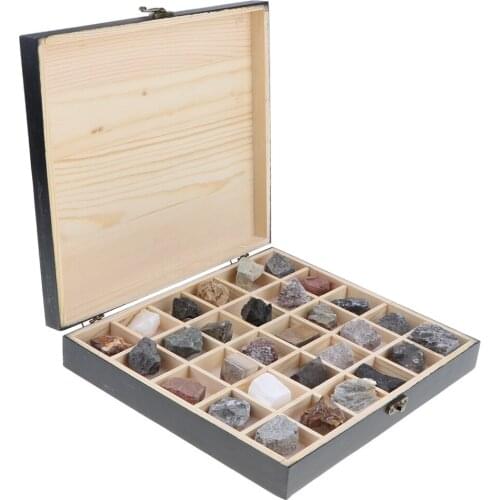 30 Pieces Sedimentary Rock Collection Geology Science Kit Earth Science Toy School Teaching Tool