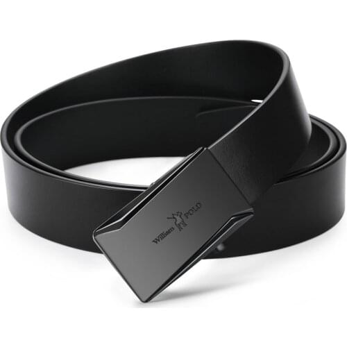 Leather Men Belt 2019 New Design Automatic Buckle Gift Box Packaging Formal Style Belt for Man