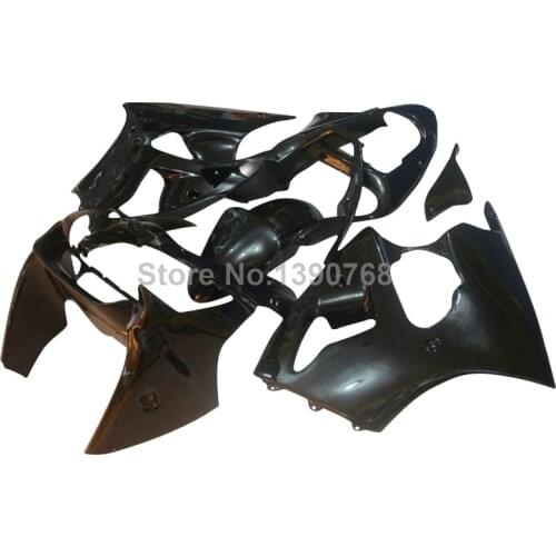 Injection molding fairings for Kawasaki ZZR600 2005-2008 black fairing kit Ninja ZZR600 05 06 07 08 +free custom HT20