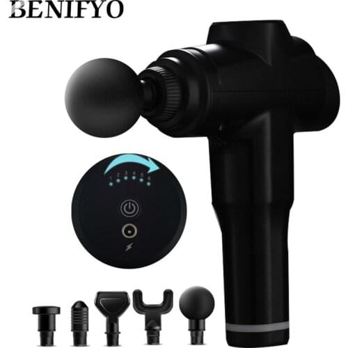 Muscle Massage Gun High Frequency vibration Massager Relaxation Fitness Equipment With 5 Heads Body Slimming Shaping Fascia Gun