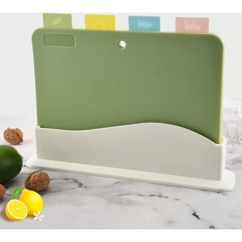 New Household Kitchen Cutting Board Chopping Blocks High-quality PP Kitchen Utensils 4pcs/set Classification Cutting Board C02N