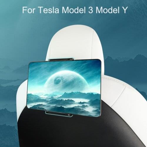 For Tesla Model 3 Y Portable Car Holder Tablet Rear Seat Hanger Phone Mout Mobile Support