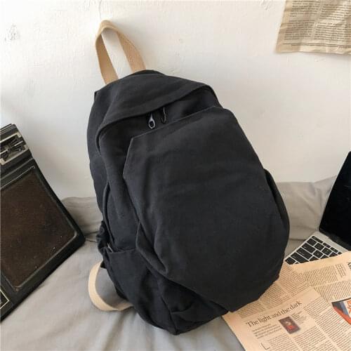 Casual Fashion Backpack New Women Backpack Canvas School Bags For Teenage Girs Travel School Backpack Multi Pocket Mochilas