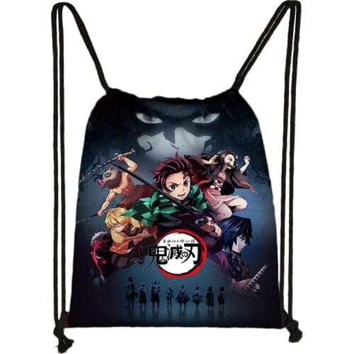 Backpack Demon Slayer: Kimetsu no Yaiba Canvas Bag Tomioka Giyuu School Bags Girls Travel bag Mochila Feminina Notebook Bags