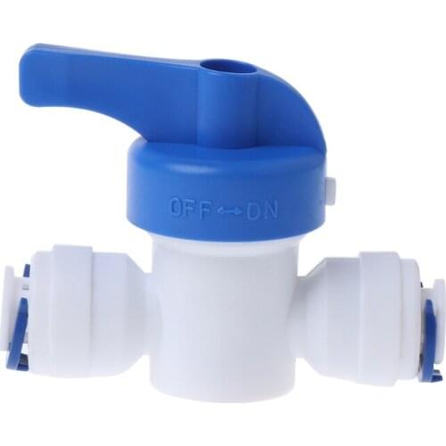 1/4'' Inline New Ball Valve Quick Connect Shut off For RO Water Reverse Osmosis
