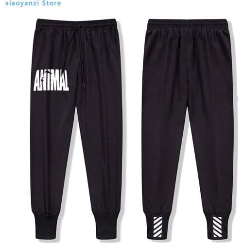 Animal print tracksuit sweatpants muscle Trends in 2020 fitness trousers brand clothes for men bodybuilding long pants large 5XL