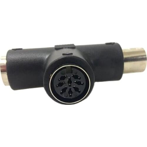 8pin 1pcs M12 Three-Way Pipe Conversion Plug Dustproof Sensor Connector 1Male 2Female 8 Pin Plug 8Pin T Type Sensor Connector