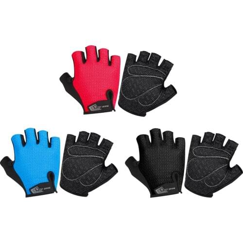 Half Finger Cycling Gloves Sports Bicycle Gloves Mountain Unisex Breathable