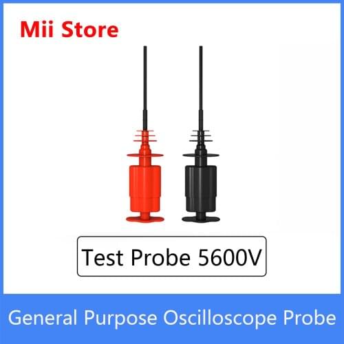 High Voltage Flexible Testing Hook Clip 2PCS Professional PVC Insulated Nickel Plated Copper Needle Test Probe 5600V