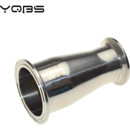 YQBS Sanitary Tri Clamp Ferrule Reducer Pipe Connector 304 Stainless Steel