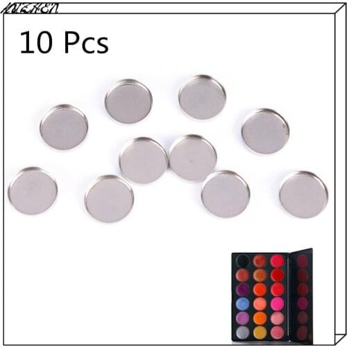 10 Pcs 15MM Empty Pans Eyeshadow Palette Professional Large Makeup Box Private Label Blank Pattern Fill