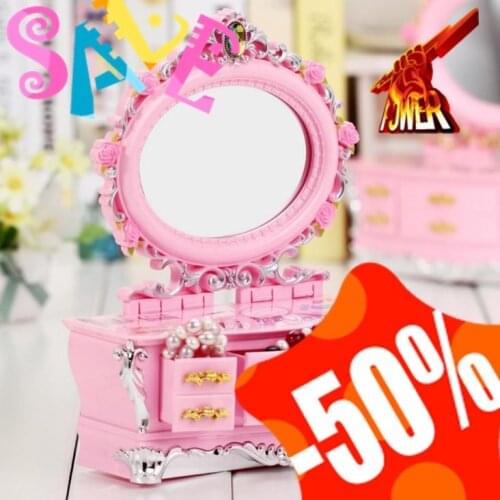 16 kinds of music box, jewelry box, makeup mirror, wedding birthday gift that girls like, clockwork music box, love crystal ball