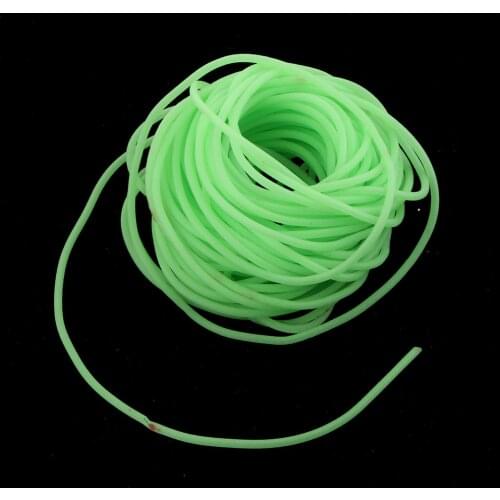3pcs Soft Plastic Fishing Angling Luminous Green Tube Glow in Dark Carp Sea Fishing Rig Tubing 4m Fishing Tackle Boxes Acce