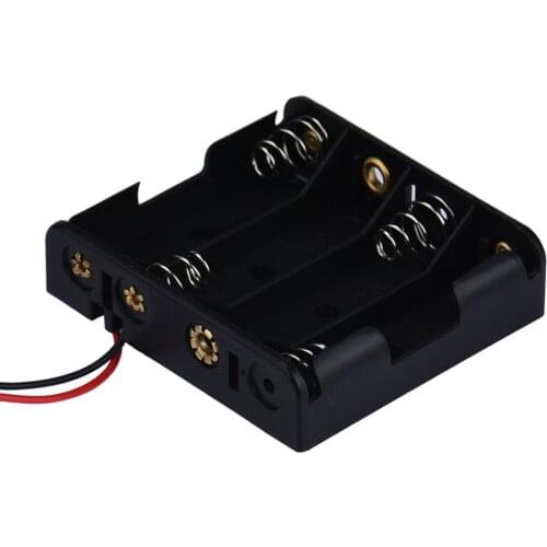 Aa battery box Box Holder For 2/4/5x AA With Wire Leads Plastic Battery Storage aa battery case For rechargeable batteries