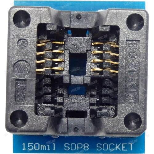 SOP8 TO DIP8 150MIL Adapter Use For TL866II PLUS RT809H EZP2013 EZP2019 CH341A Programmer