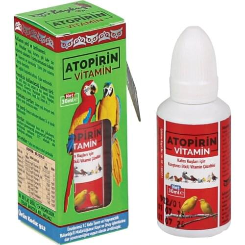 ANTIPYRINE / Antipyrine - SPECİAL BIRD VITAMIN 30 ML - Keeps birds energetic - Improves bird feathers
