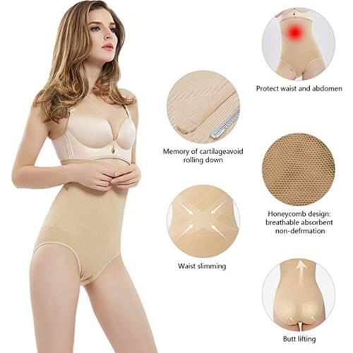 High Waist Seamless Shaping Panties Breathable Body Shaper Stomach Slimming Tummy Control Shapewear Underwear Panty Shapers